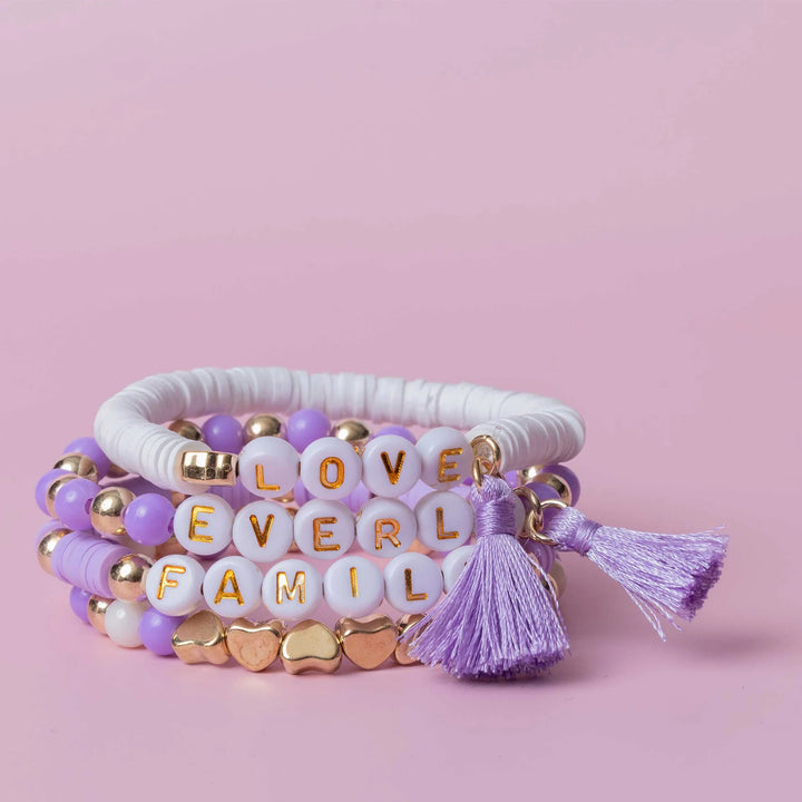 Jewelry Made by Me - DIY Bracelet Jar - Lavander Love