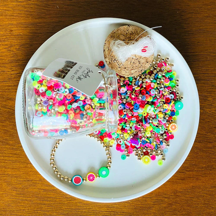Jewelry Made by Me - DIY Bracelet Jar - Fruity Slices