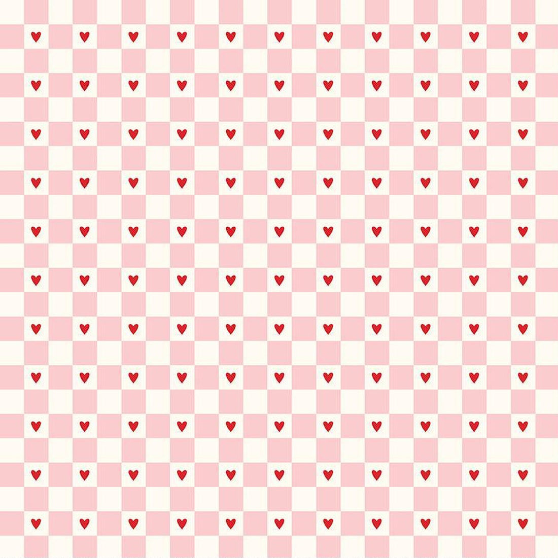 Riley Blake - Cotton - Sweetheart - Checks - Cream