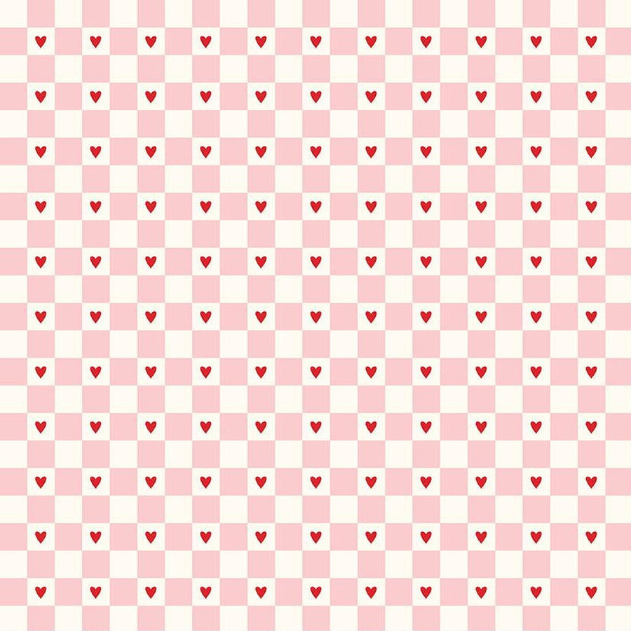 Riley Blake - Cotton - Sweetheart - Checks - Cream