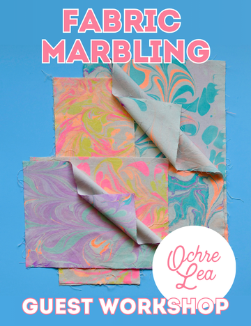 Guest Workshop - Fabric Marbling - Ochre Lea