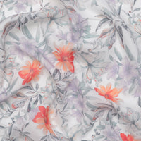 Ramie - Digital Print - Lilac Red