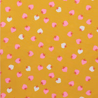 Ruby Star - Cotton - Picture Book - Strawberry Toss - Goldenrod