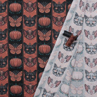 Rachel Hauer - Cotton - Mystic Moonlight - Halloween Stripe - Orange