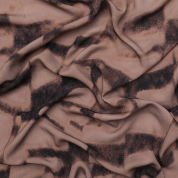 Viscose - Noelle - Digital Twill Print - Mocha