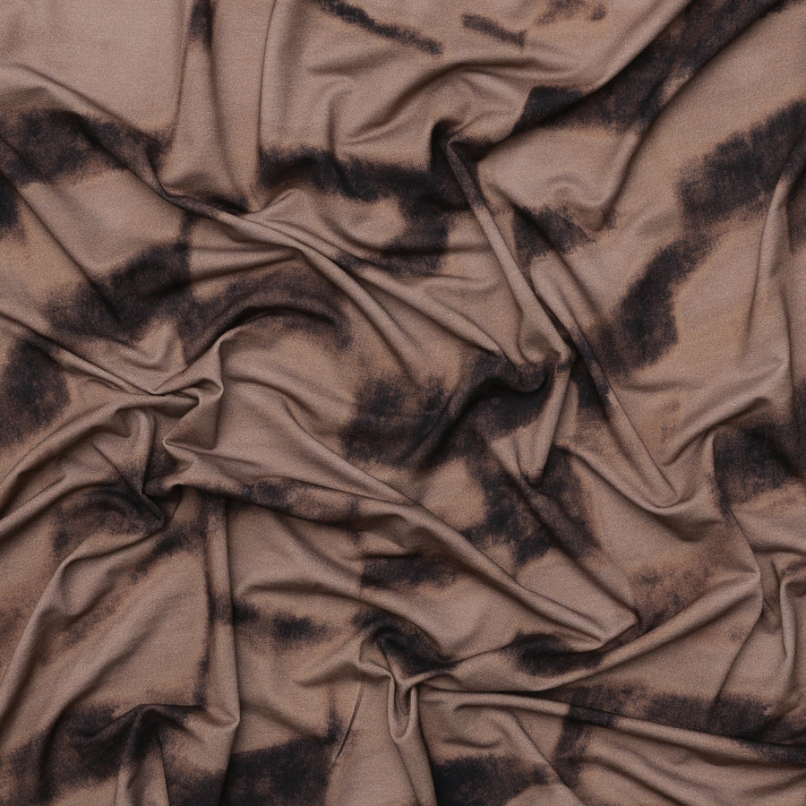 Viscose Blend - Melrose Knit - Digital Print - Mocha