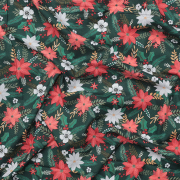 Mia Charro - Cotton - Christmas Spirit - Greenery Love - Green