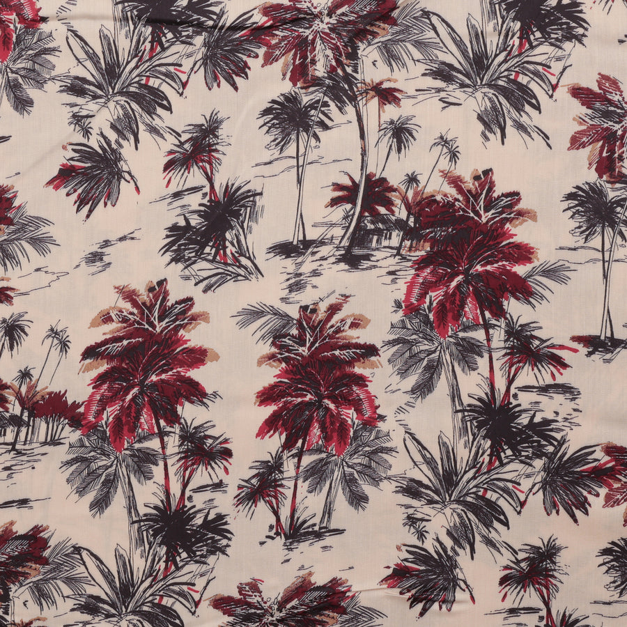 Viscose - Italian Challis - Palm Trees - Assorted