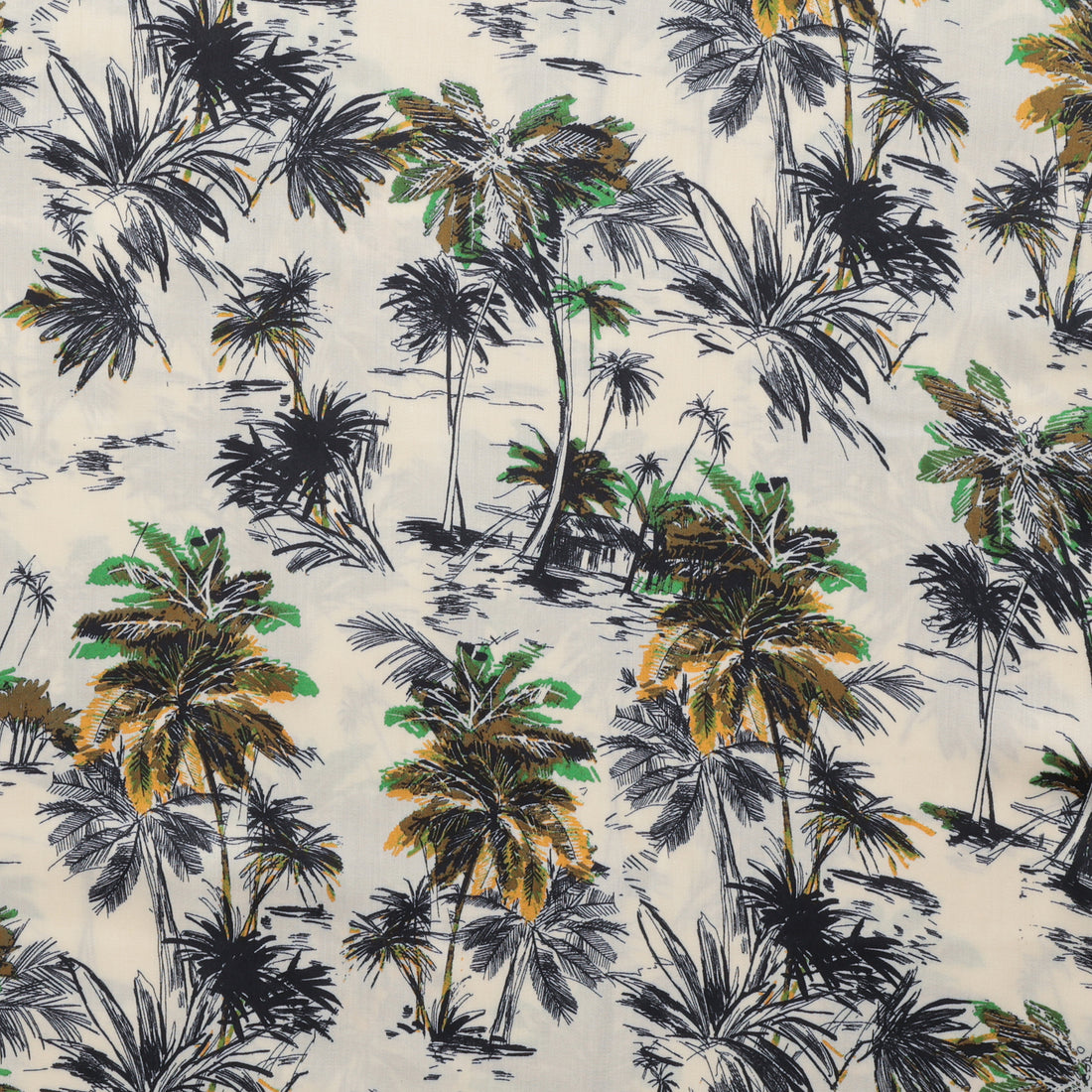 Viscose - Italian Challis - Palm Trees - Assorted