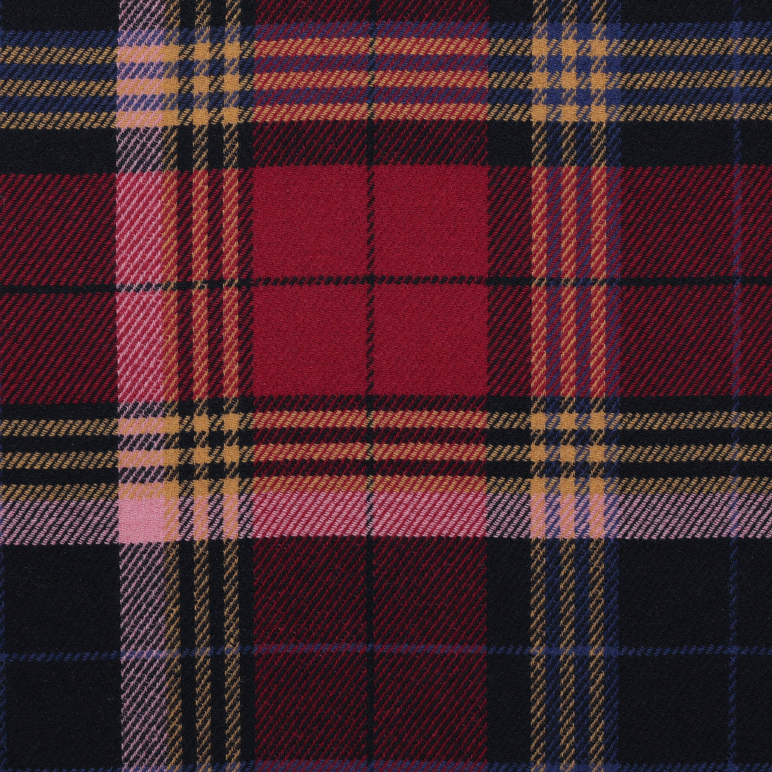 Wool Blend - Italian Novelty Coating - Plaid - Red Camel