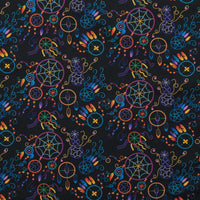 Roxanne Shuttleworth - Poplin - Celestial Dreamcatcher - Black