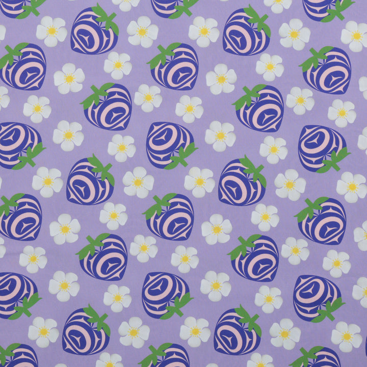 Yasakw Designs - Poplin - Strawberry - Lavender