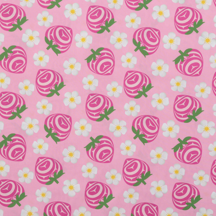 Yasakw Designs - Poplin - Strawberry - Pink