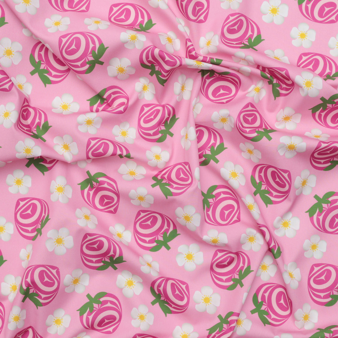 Yasakw Designs - Poplin - Strawberry - Pink