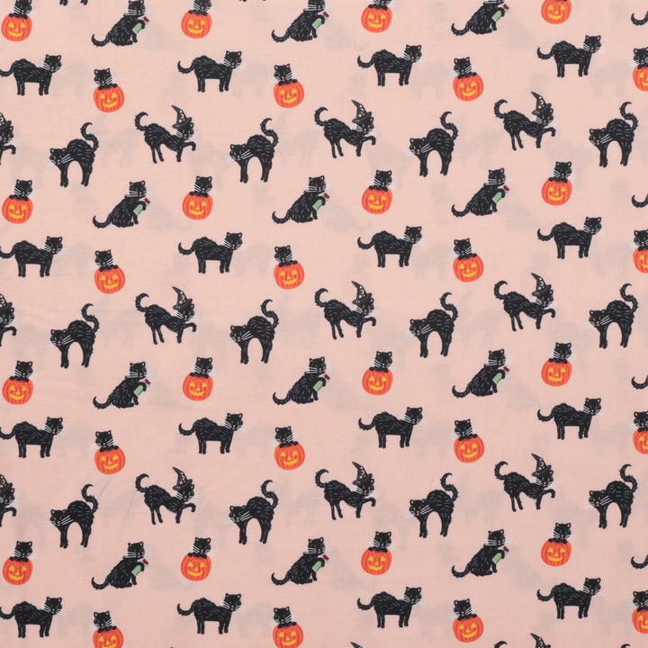 Rifle Paper Co. - Cotton - Halloween - Black Cat - Blush