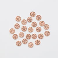 Buttons - 2 Hole - Wood - 23mm - Floral