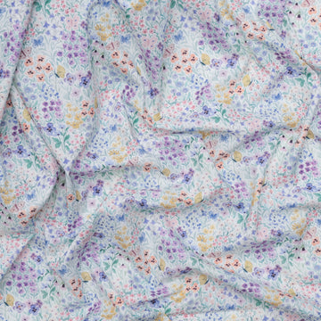 Dear Stella - Wideback Cotton - Butterfly Field - White