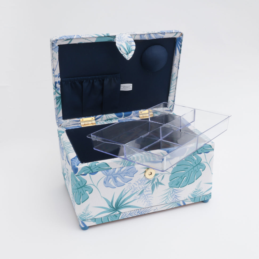 Vivace - Sewing Basket - Leaf Blue