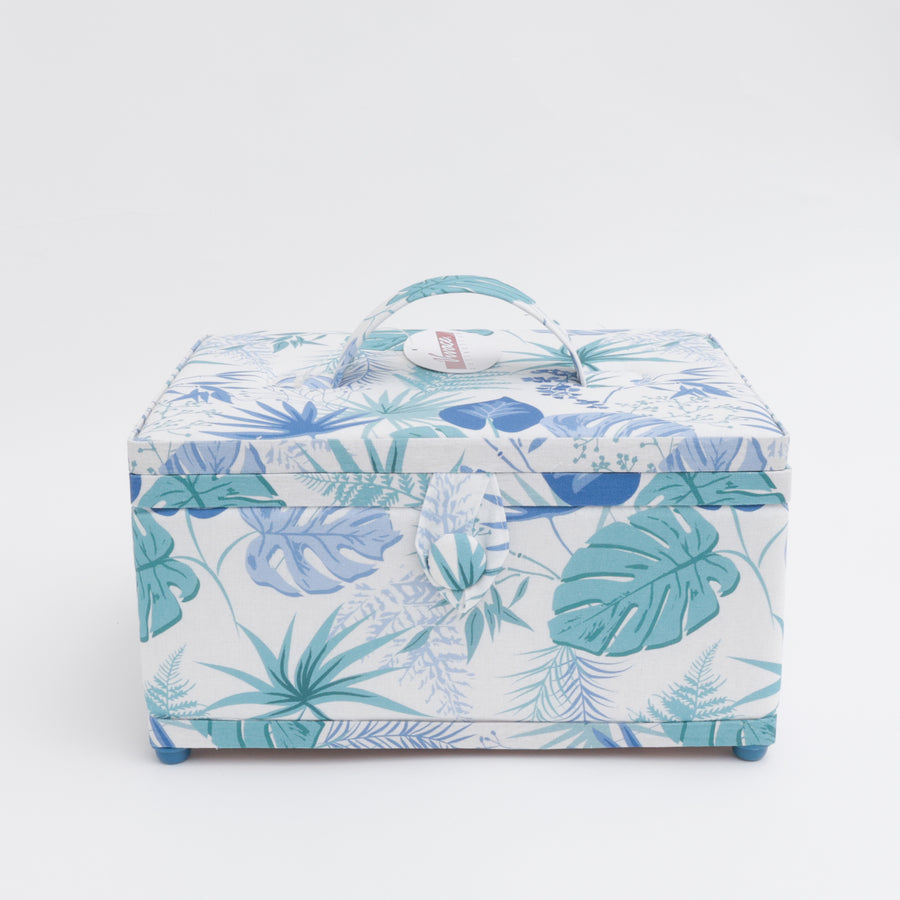 Vivace - Sewing Basket - Leaf Blue