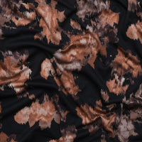 Rayon Blend - Virginia Knit Print - Black Rust