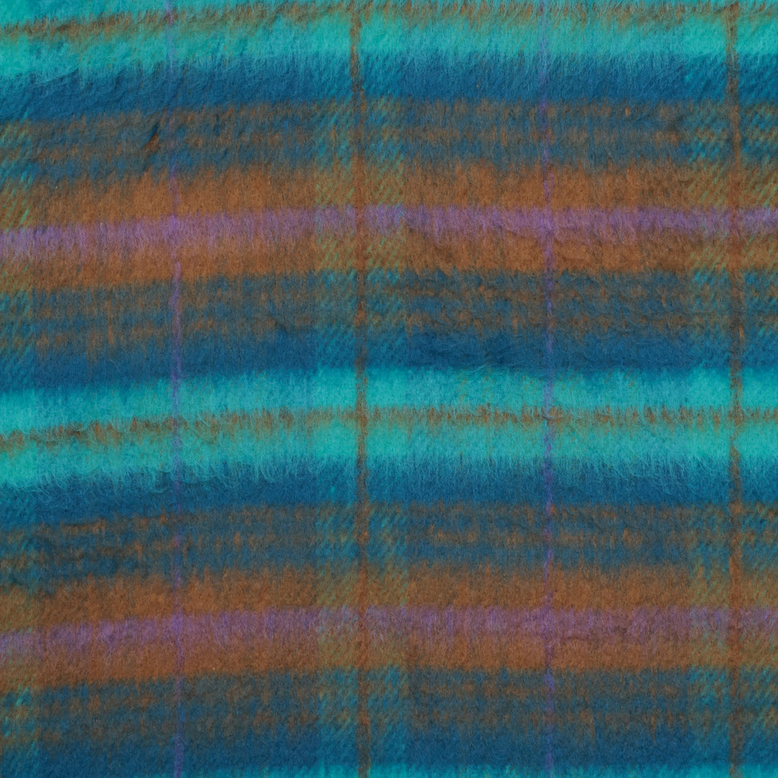 Wool Blend - Coating - Brushed Tweed - Aqua Lilac