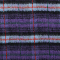 Wool Blend - Coating - Brushed Tweed - Purple Green