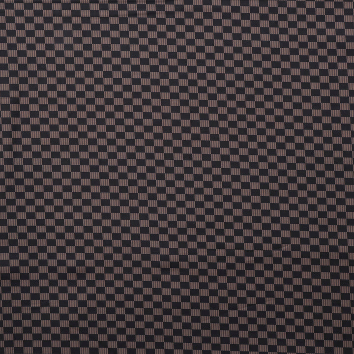 Andover - Cotton - Mellow Drama - Checkerboard - Umber