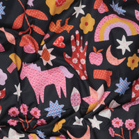 Ruby Star - Cotton - Meadow Star - Soft Black