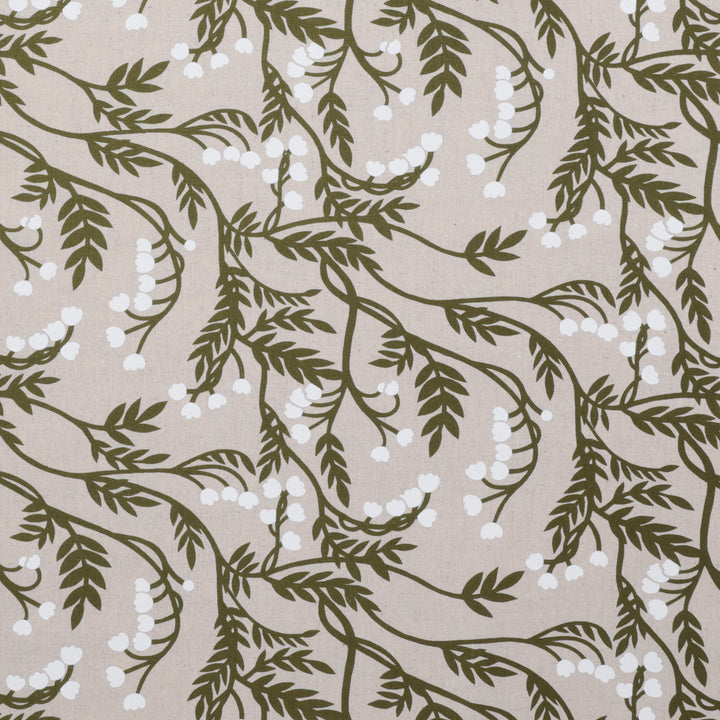 Figo - Cotton Linen - Grove - Branches - Green