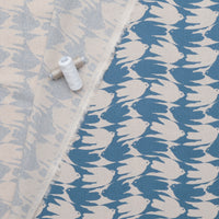 Figo - Cotton Linen - Grove - Birds - Blue