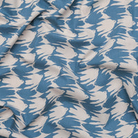 Figo - Cotton Linen - Grove - Birds - Blue