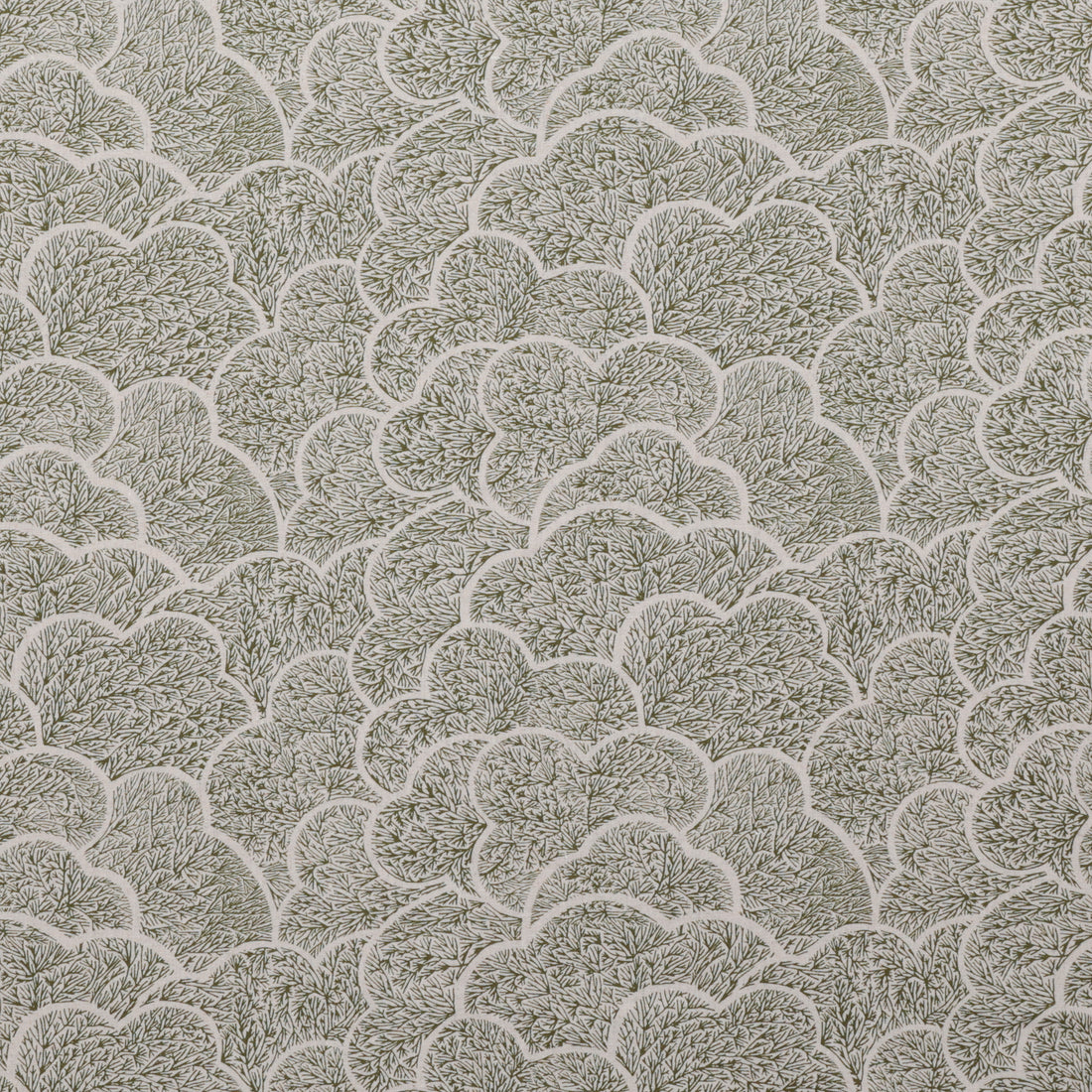 Figo - Cotton Linen - Grove - Trees - Green