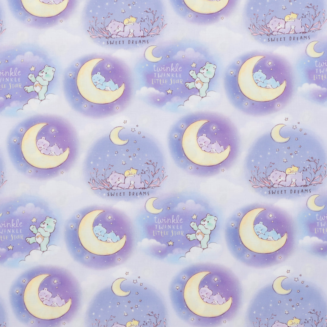 Camelot - Cotton - Care Bears Make A Wish - Sleep Baby Bears - Navy