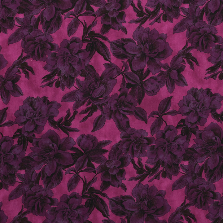 Viscose - Noelle - Digital Twill Print - Magenta