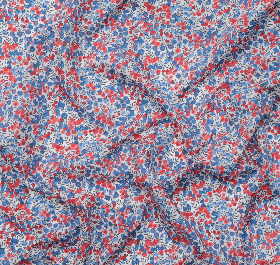 Liberty - Tana Lawn - Wiltshire - Red Blue