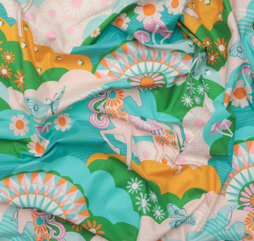 Ruby Star - Cotton - Carousel - Daydreamer - Turquoise