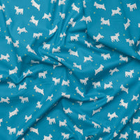 Ruby Star - Cotton - Animal Animal - Baby Goats - Vintage Blue