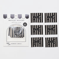 Matchy Matchy Sewing Club - Sewing Labels - Black Bow Large