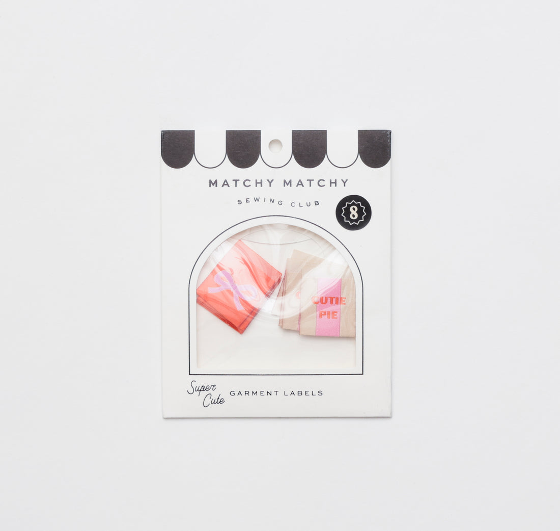 Matchy Matchy Sewing Club - Sewing Labels - Cutie Pie Bow