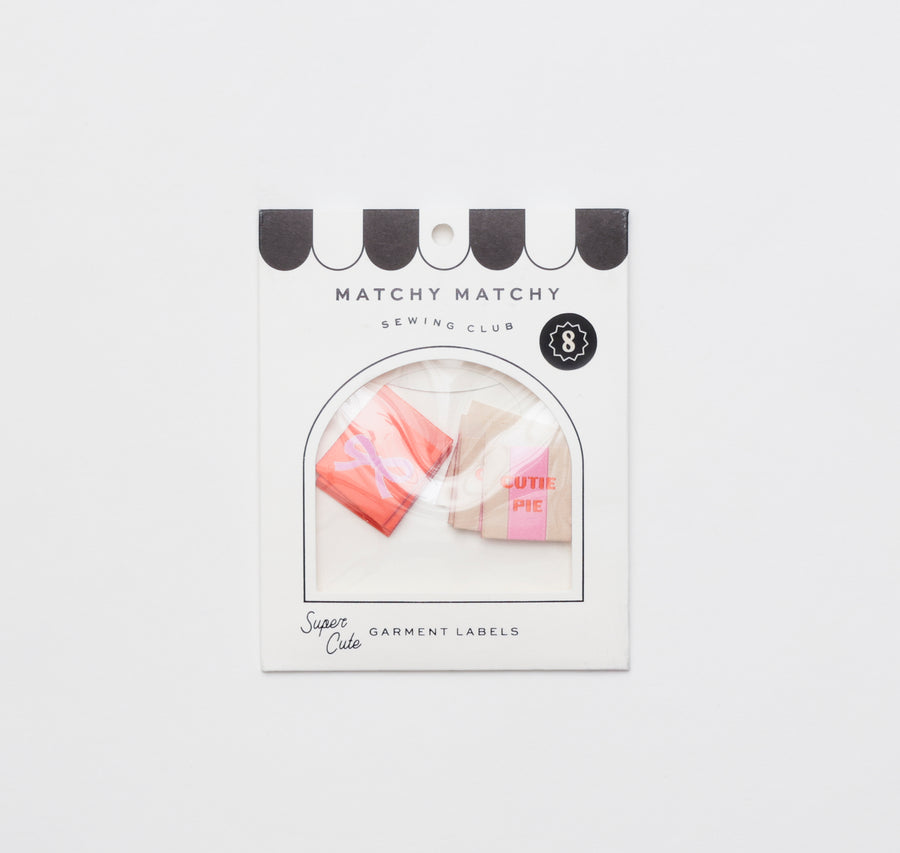 Matchy Matchy Sewing Club - Sewing Labels - Cutie Pie Bow