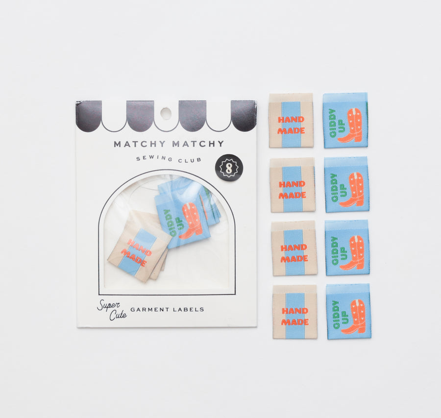 Matchy Matchy Sewing Club - Sewing Labels - Hand Made Cowboy Boot