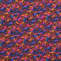 Cotton - Woven - Print - Skulls - Purple Orange