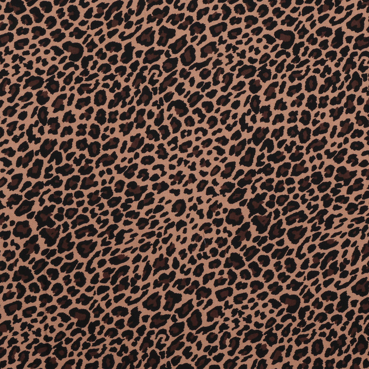 Rayon - Challis Print - Animal Print Brown