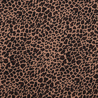 Rayon - Challis Print - Animal Print Brown