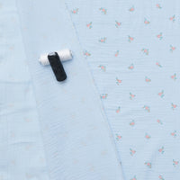 Cotton - Double Gauze - Mini Flowers - Light Blue