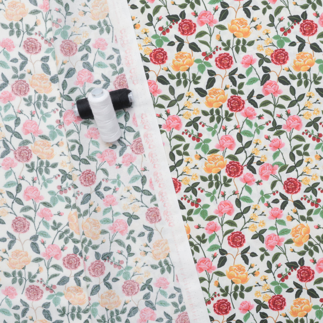 Rifle Paper Co. - Cotton - English Rose - Roses - Cream