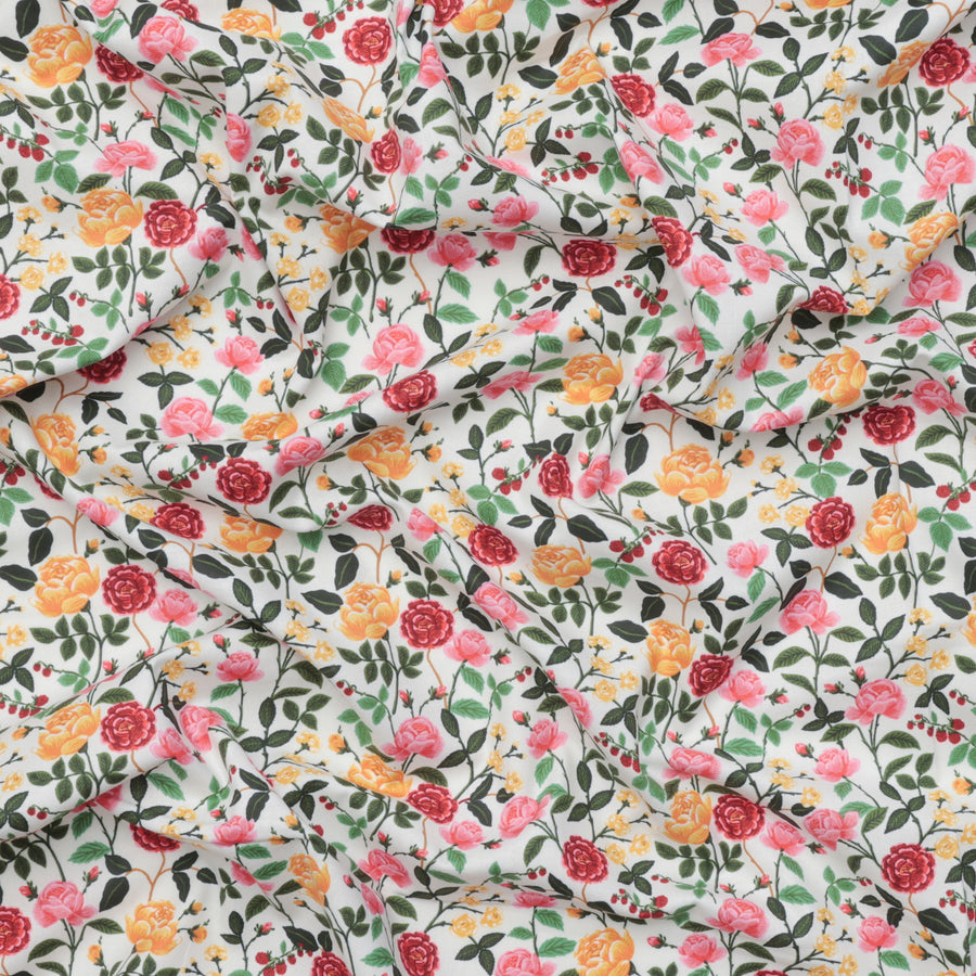 Rifle Paper Co. - Cotton - English Rose - Roses - Cream