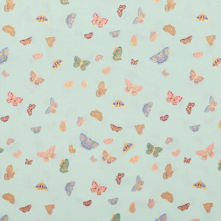 Rifle Paper Co. - Cotton - English Rose - Butterfly House - Mint