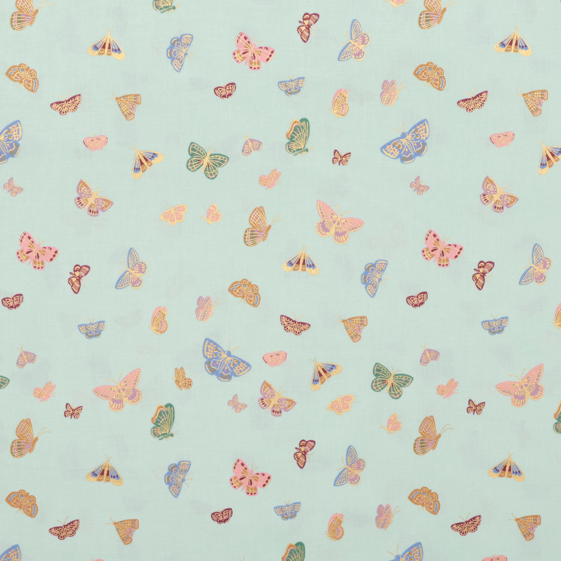 Rifle Paper Co. - Cotton - English Rose - Butterfly House - Mint