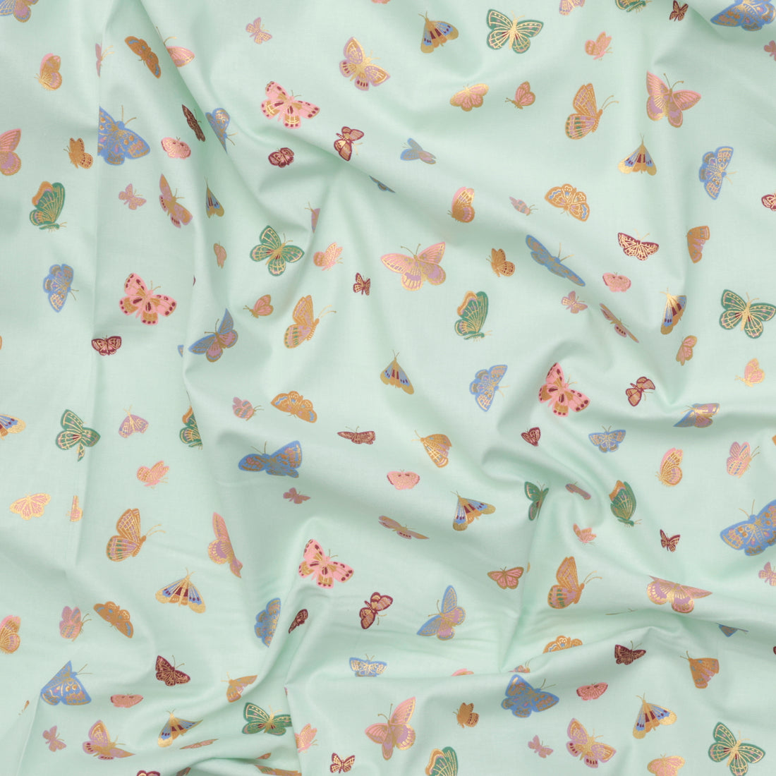 Rifle Paper Co. - Cotton - English Rose - Butterfly House - Mint